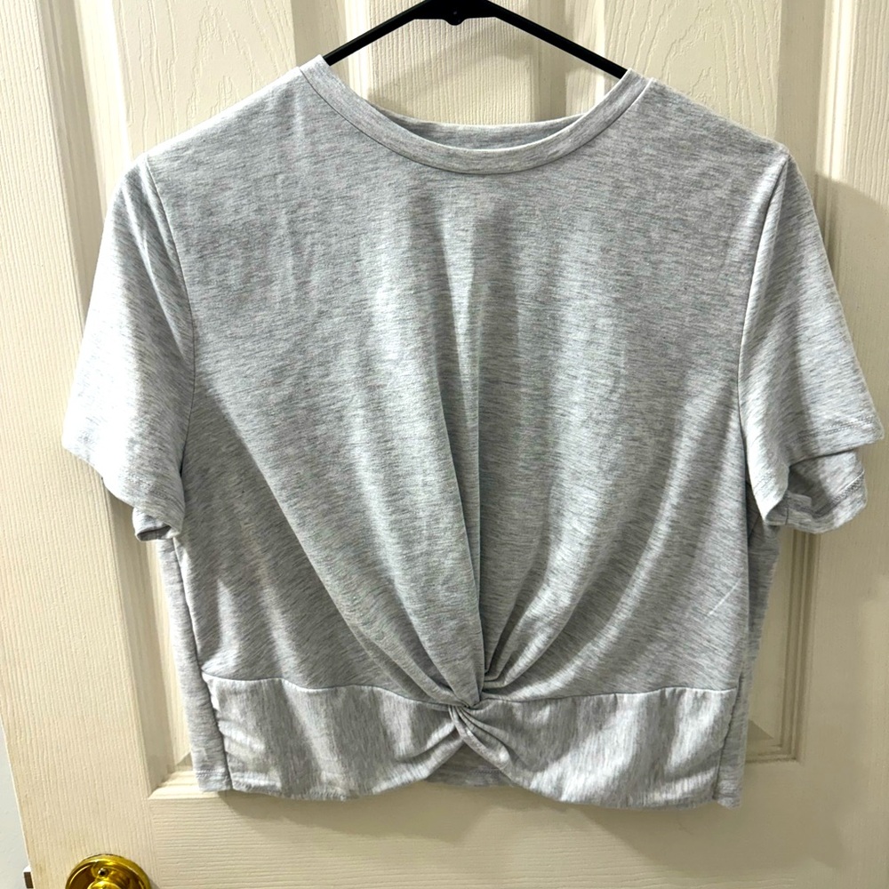 Amazon basic cropped cinched top